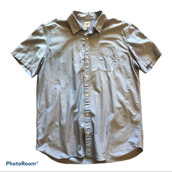 ⚡️ Gap Short Sleeve Buttoned Down Shirt ~ Size XL Tall ⚡️ - Picture 3 of 7